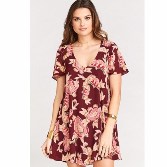 Show Me Your MuMu Dresses & Skirts - Show Me Your Mumu Kylie Vino Vine Mini Floral Paisley Dress